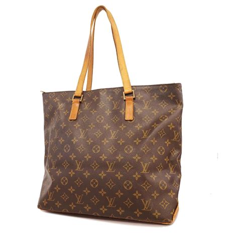 Mezzo cloth handbag Louis Vuitton Brown in Cloth 